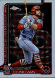 2025 Brendan Donovan Topps Chrome LIGHTBOARD LOGO REFRACTOR St. Louis Cardinals #233