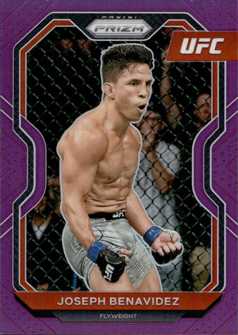 2021 Joseph Benavidez Panini Prizm UFC PURPLE 004/149 #35 Flyweight