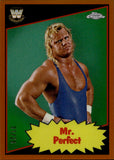 2025 Mr. Perfect Topps Chrome WWE 1985 TOPPS LEGENDS ORANGE REFRACTOR 01/25 #85TL-MP WWE Legend