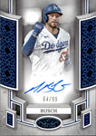 2024 Michael Busch Topps Tier One Sapphire BLUE BRK OUT AUTO 64/99 AUTOGRAPH #BOA-MB Los Angeles Dodgers