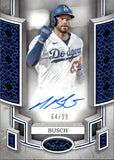 2024 Michael Busch Topps Tier One Sapphire BLUE BRK OUT AUTO 64/99 AUTOGRAPH #BOA-MB Los Angeles Dodgers