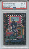 2022 Jameson Williams Donruss Optic ROOKIE DOWNTOWN RC PSA 10 #DTJW Detroit Lions 5473