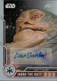 2023 Topps Chrome Star Wars Autograph David Barclay as Jabba The Hutt #45 AUTO