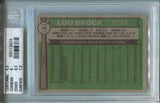1976 Lou Brock Topps ALL-STAR BGS 7 #10 St. Louis Cardinals HOF 6874
