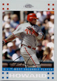 2007 Ryan Howard Topps Chrome WHITE REFRACTOR 243/660 #257 Philadelphia Phillies