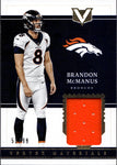 2017 Brandon McManus Panini Vertex MATERIALS JERSEY 52/99 Denver Broncos #VM-13