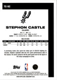 2025-26 Stephon Castle Topps Chrome '81-82 AQUA MOJO REFRACTOR 061/199 San Antonio Spurs