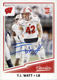 2017 T.J. Watt Panini Classics AUTO 016/199 AUTOGRAPH RC #284 Pittsburgh Steelers