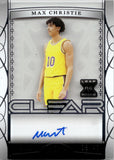 2023 Max Christie Leaf Trinity CLEAR ROOKIE AUTO 38/49 AUTOGRAPH RC #CA-MC2 Los Angeles Lakers
