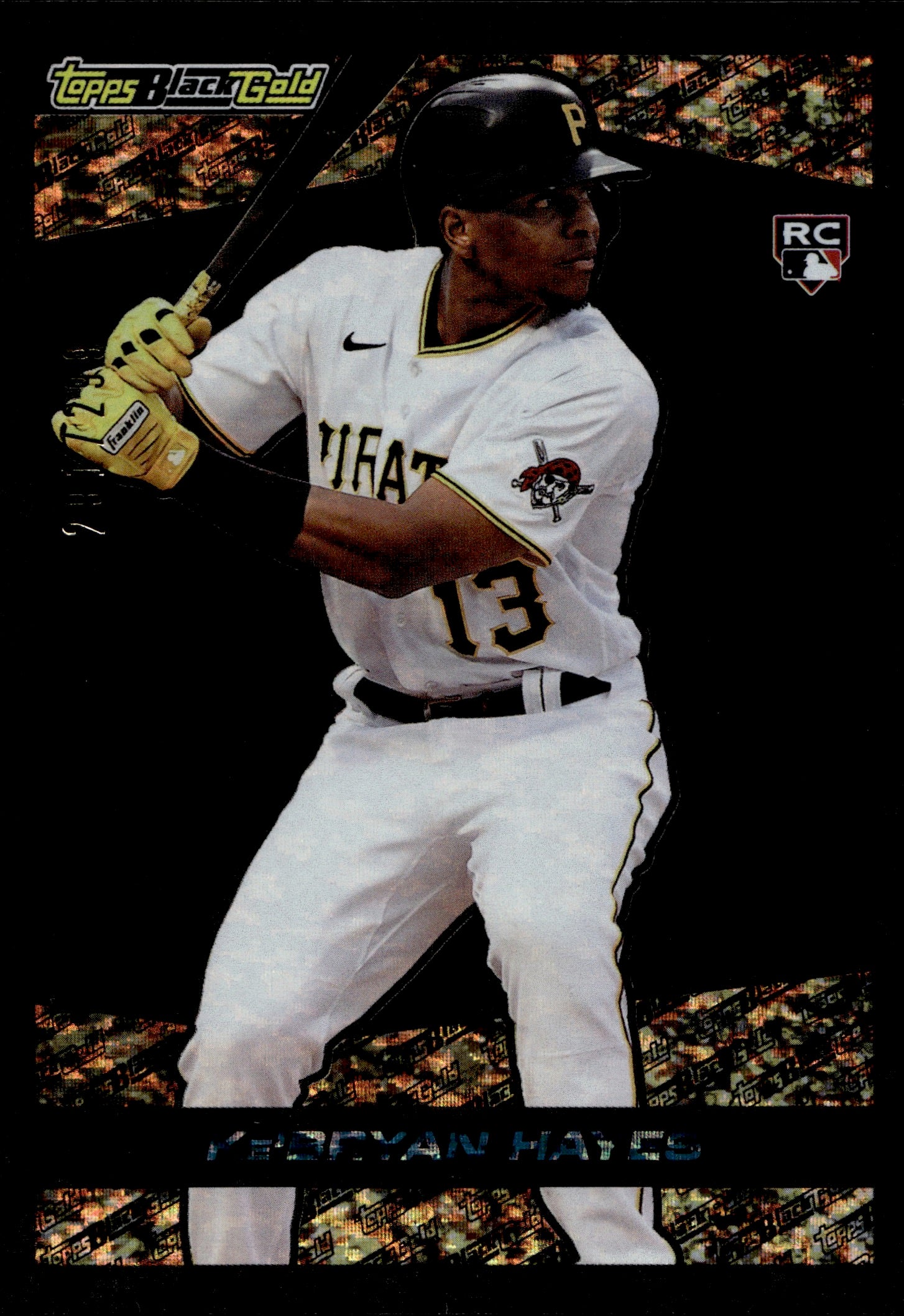 2021 Ke'Bryan Hayes Topps Update Series BLACK GOLD ROOKIE BLACK 291/29