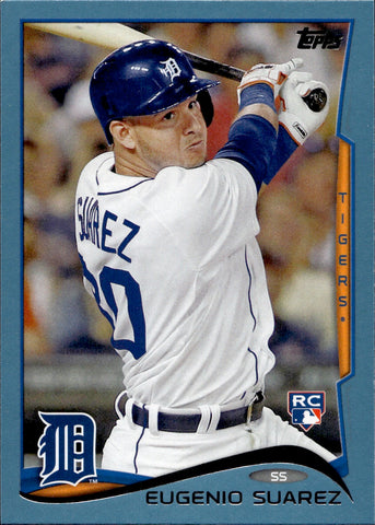2014 Eugenio Suarez Topps Update WALMART BLUE ROOKIE RC #US-96 Detroit Tigers