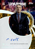 2025 Michael Cole Topps Universe WWE GOLD AUTO 10/50 AUTOGRAPH #NLA-MIC Monday Night Raw