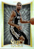 2012-13 Tim Duncan Panini Select HOLO SILVER #110 San Antonio Spurs HOF