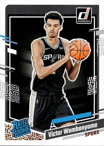 2023-24 Victor Wembanyama Panini Donruss ROOKIE San Antonio Spurs #220 3