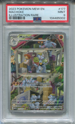 2023 Machoke Pokemon MEW Scarlet & Violet ENGLISH ILLUSTRATION RARE PSA 9 #177 5002