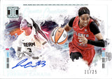2025 Jordin Canada Panini Impeccable WNBA HOLO SILVER CANVAS CREATIONS AUTO 21/25 AUTOGRAPH #CC-JC Atlanta Dream