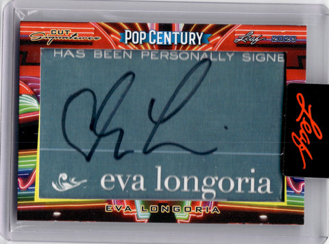 2023 Eva Longoria Leaf Pop Century CUT SIGNATURE AUTO AUTOGRAPH #CS-EL2