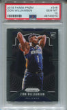 2019-20 Zion Williamson Panini Prizm ROOKIE RC PSA 10 #248 New Orleans Pelicans 0074