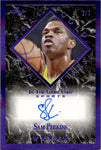 2024 Sam Perkins Leaf In the Game Used PURPLE LEAF GOLD STARS AUTO 2/7 AUTOGRAPH #LGS-SP1 Dallas Mavericks