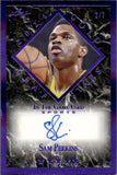2024 Sam Perkins Leaf In the Game Used PURPLE LEAF GOLD STARS AUTO 2/7 AUTOGRAPH #LGS-SP1 Dallas Mavericks