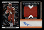 2022 Brian Robinson Jr. Panini Obsidian ELECTRIC ETCH ORANGE AUTO JERSEY PATCH ROOKIE 05/99 AUTOGRAPH RC #229 Washington Commanders
