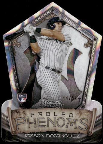 2024 Jasson Dominguez Bowman's Best ROOKIE LAVA REFRACTOR FABLED PHENOMS DIE CUT 44/50 #FP-22 New York Yankees