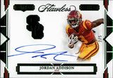 2023 Jordan Addison Panini Flawless Collegiate EMERALD GREEN ROOKIE AUTO 2/5 AUTOGRAPH RC #TLS-JA Minnesota Vikings