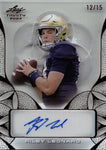 2024 Riley Leonard Leaf Trinity RED ACETATE ROOKIE AUTO 12/15 AUTOGRAPH #CA-RL1 Indianapolis Colts