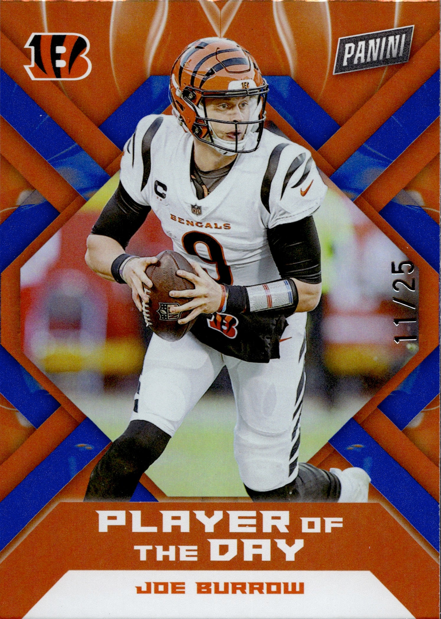 Joe Burrow Rookie Card Non Prizm Silver Chrome JOE BURROW Bengals