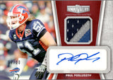 2010 Paul Posluszny Topps Unrivaled RED PATCH AUTO 09/10 AUTOGRAPH RELIC #VAP-PP Buffalo Bills