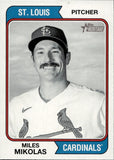 2023 Miles Mikolas Topps Heritage BLACK AND WHITE IMAGE VARIATION #393 St. Louis Cardinals