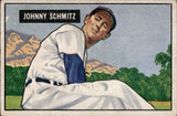 1951 Johnny Schmitz Bowman #69 Chicago Cubs BV $20