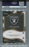 2020 Josh Jacobs Panini Select PURPLE SIGNATURE MEMORABILIA JERSEY AUTO 24/49 AUTOGRAPH RELIC PSA 9 #SMJJA Oakland Raiders 5237