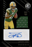 2023 Jayden Reed Panini Limited ROOKIE JERSEY AUTO 081/199 AUTOGRAPH RELIC RC #118 Green Bay Packers