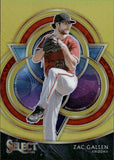 2021 Zac Gallen Panini Select GOLD PHENOMENON 10/10 #PH-15 Arizona Diamondbacks