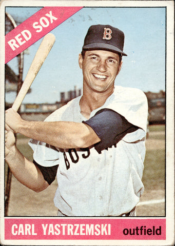 1966 Carl Yastrzemski Topps #70 Boston Red Sox BV $120 1