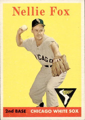 1958 Nellie Fox Topps #400 Chicago White Sox BV $20