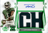 2023 Jayden Reed Leaf Trinity PATCH AUTOGRAPH EMERALD SPECTRUM XRC ROOKIE JERSEY AUTO 8/15 Green Bay Packers #PA-JR1