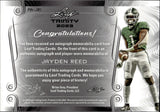 2023 Jayden Reed Leaf Trinity PATCH AUTOGRAPH EMERALD SPECTRUM XRC ROOKIE JERSEY AUTO 8/15 Green Bay Packers #PA-JR1
