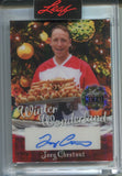 2025 Joey Chestnut Leaf Metal Happy Holiday WINTER WONDERLAND AUTO 1/1 ONE OF ONE AUTOGRAPH #WW-JC3 Nathan's Hot Dog Eating Contest