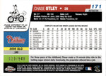 2006 Chase Utley Topps Chrome BLACK REFRACTOR 023/549 #171 Philadelphia Phillies