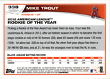 2013 Mike Trout Topps BLUE BORDER #338 Anaheim Angels