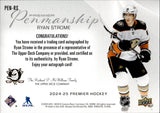 2024-25 Ryan Strome Upper Deck Premier PENMANSHIP AUTO Anaheim Ducks #PEN-RS