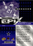 1997 Deion Sanders Pinnacle Epix PURPLE SEASON #E15 Dallas Cowboys HOF