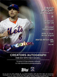 2025 David Wright Topps Finest CREATORS GOLD REFRACTOR AUTO 26/50 AUTOGRAPH #CAV-DW New York Mets
