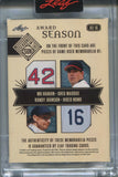 2025 Mo Vaughn Greg Maddux Randy Johnson Hideo Nomo Leaf Seasons in the Sun AWARD SEASON GOLD FOIL QUAD JERSEY BAT 33/35 RELIC #AS-16 Red Sox Braves Mariners Dodgers