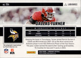 2025 Dallas Turner Panini Luminance GOLD ROOKIE AUTO 064/100 AUTOGRAPH RC #194 Minnesota Vikings