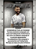 2022 Karim Benzema Leaf Trinity STEEL PURPLE ICE AUTO 3/4 AUTOGRAPH #TSA-KB1 Al-Hilal