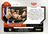 2022 Randy Orton Panini Prizm WWE AQUA 26/49 #78 Monday Night Raw