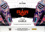 2023 Chad Gable Panini Impeccable CANVAS CREATIONS HOLO GOLD AUTO 02/10 AUTOGRAPH #CC-CGB Monday Night Raw